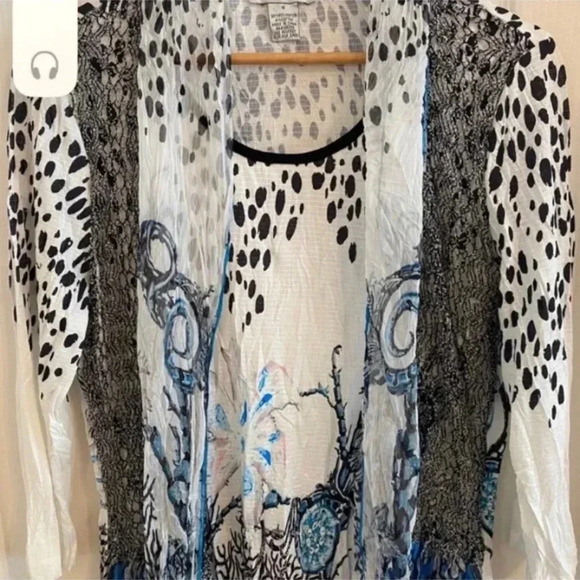 Aris A Womens Art To Wear Long Tunic Blouse - Picture 2 of 7